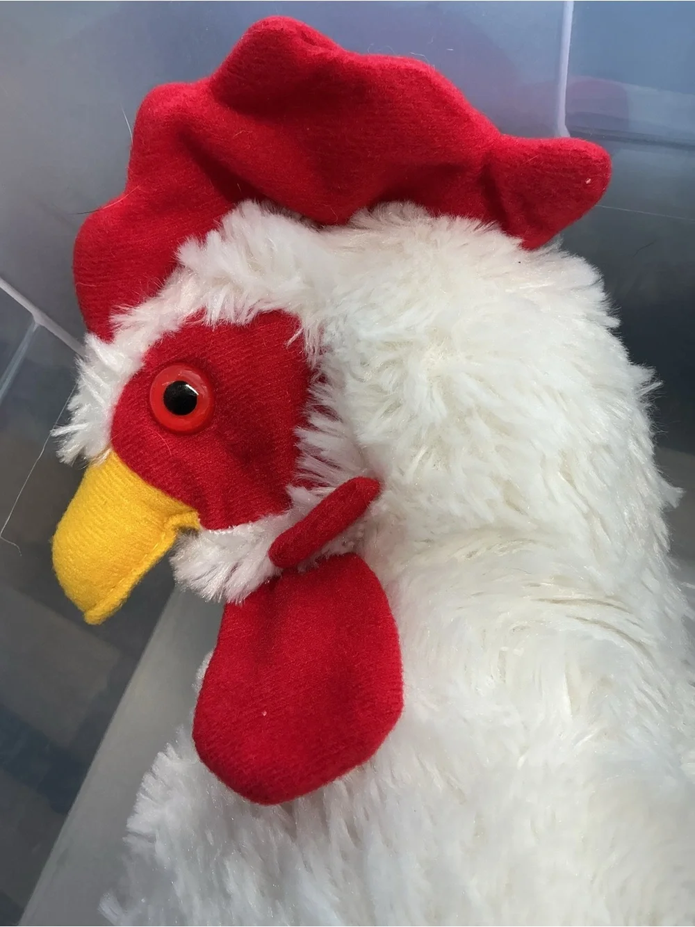 Clean Heidi the Hen, an 18-inch (or 16-inch) large chicken plush rooster